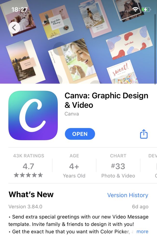 Canvaアプリ