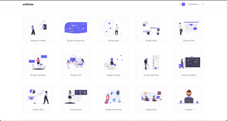 【2021年版】無料で使える！シンプルおしゃれなイラスト素材「unDraw」の使い方 —Adobe XDとの連携も可能 - Design ...